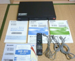 SHARPブルーレイレコーダーBD-HDS53を買取