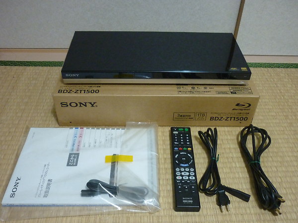 「SONY 3番組同時録画 ブルーレイレコーダー BDZ-ZT1500」を大阪市平野区で買取(6月15日)