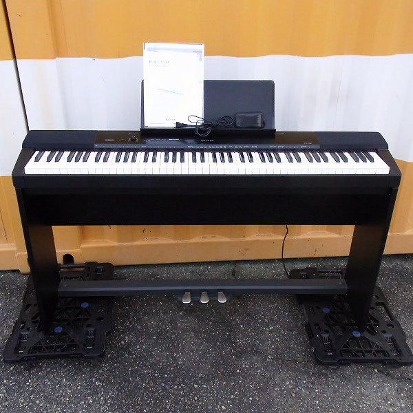 CASIO カシオ 88鍵 電子ピアノ Privia PX-150 BK スタンド付き」を大阪 