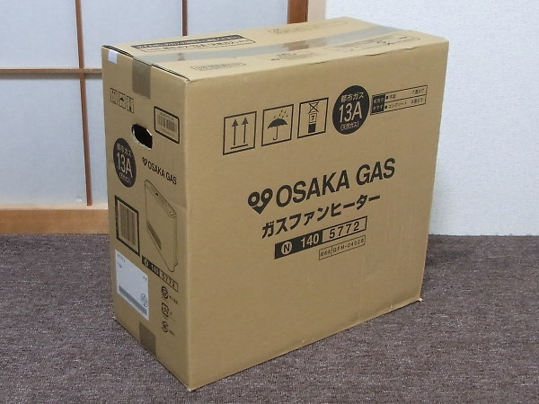 大阪ガス ガスファンヒーター 都市ガス用 140-5772 (新品/未使用)を 