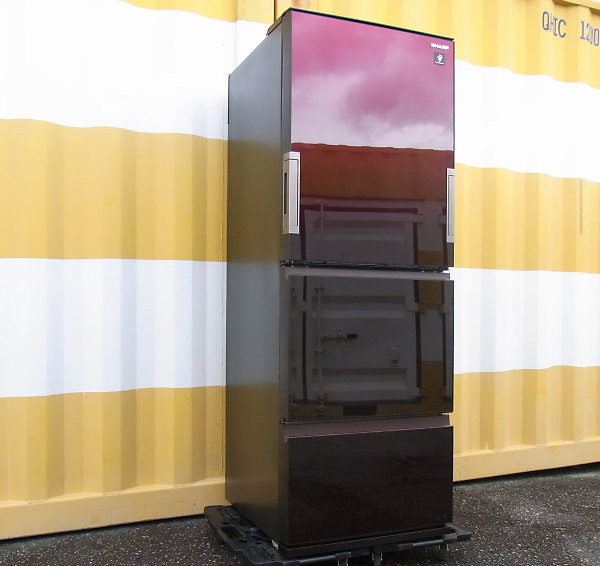 SHARP 3ドア冷蔵庫 プラズマクラスター搭載 どっちもドア SJ-GW36D-R [2018年製]を出張買取しました！