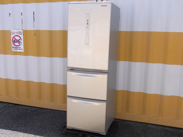 Panasonic 3ドア冷凍冷蔵庫 NR-C370CL-N シルキーゴールド (2019年製)を出張買取しました！