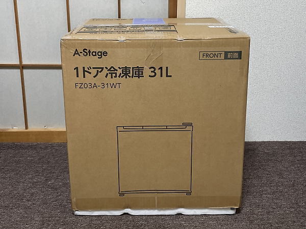 A-Stage 1ドア冷凍庫（冷蔵切替機能付）31L FZ03A-31WT (新品/未